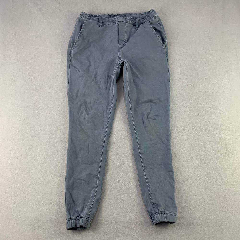 SWET Jogger Mens Large Grey Comfort Stretch Casual Cotton Blend Slim Fit Pants